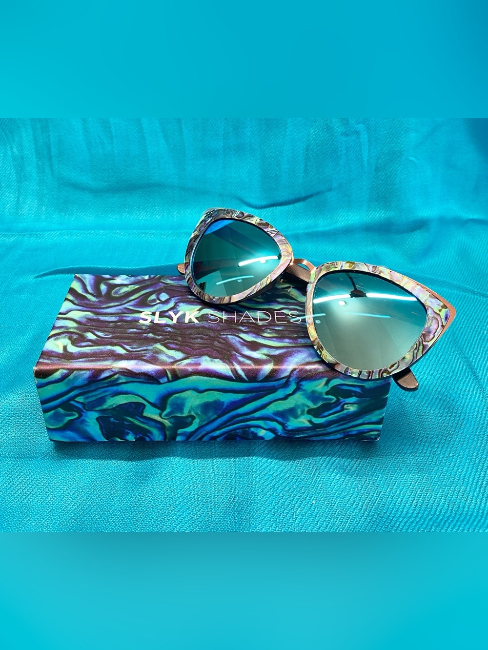 NWT “SLYK Shades Abalone Frames Sunglasses”